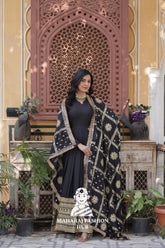 π Shine Bright in Star Georgette with Designer Dupatta - Special Designer Gown